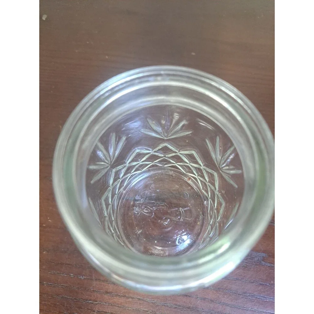 1983 Planters Peanuts Anchor Hocking Diamond And Pineapple Glass Canister